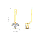 Load image into Gallery viewer, Lab Colored Front Back Fancy Marquise Earring Jackets