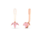 Load image into Gallery viewer, Lab Colored Front Back Fancy Marquise Earring Jackets
