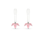 Load image into Gallery viewer, Lab Colored Front Back Fancy Marquise Earring Jackets