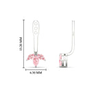 Load image into Gallery viewer, Lab Colored Front Back Fancy Marquise Earring Jackets