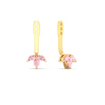 Load image into Gallery viewer, Lab Colored Front Back Fancy Marquise Earring Jackets