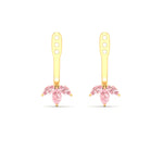 Load image into Gallery viewer, Lab Colored Front Back Fancy Marquise Earring Jackets