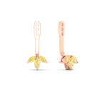 Load image into Gallery viewer, Lab Colored Front Back Fancy Marquise Earring Jackets