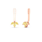 Load image into Gallery viewer, Lab Colored Front Back Fancy Marquise Earring Jackets