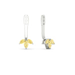 Load image into Gallery viewer, Lab Colored Front Back Fancy Marquise Earring Jackets