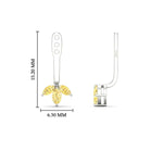 Load image into Gallery viewer, Lab Colored Front Back Fancy Marquise Earring Jackets