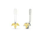 Load image into Gallery viewer, Lab Colored Front Back Fancy Marquise Earring Jackets