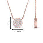 Load image into Gallery viewer, 0.50 Ctw Lab Round Diamond Cluster Stacking Necklace
