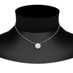 Load image into Gallery viewer, 0.50 Ctw Lab Round Diamond Cluster Stacking Necklace
