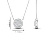 Load image into Gallery viewer, 0.50 Ctw Lab Round Diamond Cluster Stacking Necklace
