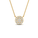 Load image into Gallery viewer, 0.50 Ctw Lab Round Diamond Cluster Stacking Necklace
