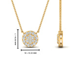 Load image into Gallery viewer, 0.50 Ctw Lab Round Diamond Cluster Stacking Necklace
