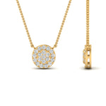 Load image into Gallery viewer, 0.50 Ctw Lab Round Diamond Cluster Stacking Necklace
