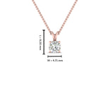 Load image into Gallery viewer, Cushion Lab Diamond Solitaire Pendant For Women 14K Gold
