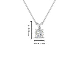Load image into Gallery viewer, Cushion Lab Diamond Solitaire Pendant For Women 14K Gold
