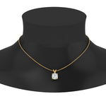 Load image into Gallery viewer, Cushion Lab Diamond Solitaire Pendant For Women 14K Gold
