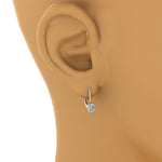 Load image into Gallery viewer, 0.50 Carat Lab Diamond Leverback Stud Earring Earring For Women 14K Gold

