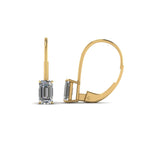 Load image into Gallery viewer, 0.50 Carat Lab Diamond Leverback Stud Earring Earring For Women 14K Gold
