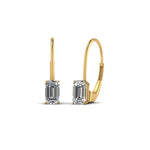 Load image into Gallery viewer, 0.50 Carat Lab Diamond Leverback Stud Earring Earring For Women 14K Gold
