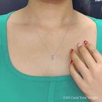 Load image into Gallery viewer, Marquise Lab Diamond Solitaire Pendant For Women 14K Gold
