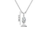 Load image into Gallery viewer, Marquise Lab Diamond Solitaire Pendant For Women 14K Gold
