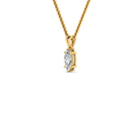 Load image into Gallery viewer, Marquise Lab Diamond Solitaire Pendant For Women 14K Gold
