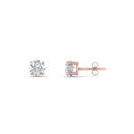 Load image into Gallery viewer, 0.25 To 5 Carat Lab Diamond Round Stud Earring 14K Gold
