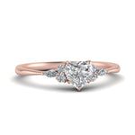 Load image into Gallery viewer, Lab diamond Petite Engagement Rings 14K Gold
