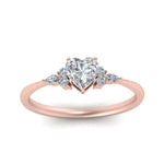 Load image into Gallery viewer, Lab diamond Petite Engagement Rings 14K Gold
