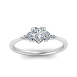 Load image into Gallery viewer, Lab diamond Petite Engagement Rings 14K Gold
