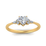 Load image into Gallery viewer, Lab diamond Petite Engagement Rings 14K Gold
