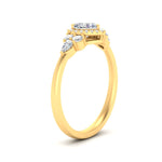 Load image into Gallery viewer, Lab Heart Cut diamond Halo Engagement Rings 14K Yellow Gold
