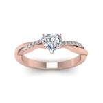 Load image into Gallery viewer, Lab Diamond Twisted Style Engagement Ring 14K Gold

