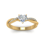 Load image into Gallery viewer, Lab Diamond Twisted Style Engagement Ring 14K Gold

