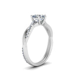 Load image into Gallery viewer, Lab Diamond Twisted Style Engagement Ring 14K Gold

