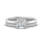 Load image into Gallery viewer, 0.50 To 5 Carat Eternity Wedding Band Hidden Halo  Lab Diamond Ring With 14K Gold
