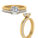 Load image into Gallery viewer, 0.50 To 5 Carat Eternity Wedding Band Hidden Halo  Lab Diamond Ring With 14K Gold
