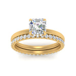 Load image into Gallery viewer, 0.50 To 5 Carat Eternity Wedding Band Hidden Halo  Lab Diamond Ring With 14K Gold
