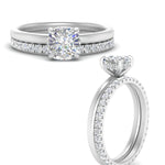 Load image into Gallery viewer, 0.50 To 5 Carat Eternity Wedding Band Hidden Halo  Lab Diamond Ring With 14K Gold
