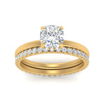 Load image into Gallery viewer, 0.50 To 5 Carat Eternity Wedding Band Hidden Halo  Lab Diamond Ring With 14K Gold
