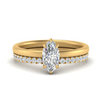 Load image into Gallery viewer, IGI certified 0.50 To 5 Carat Lab Diamond Hidden Halo Ring With Half Eternity Band 14K Gold
