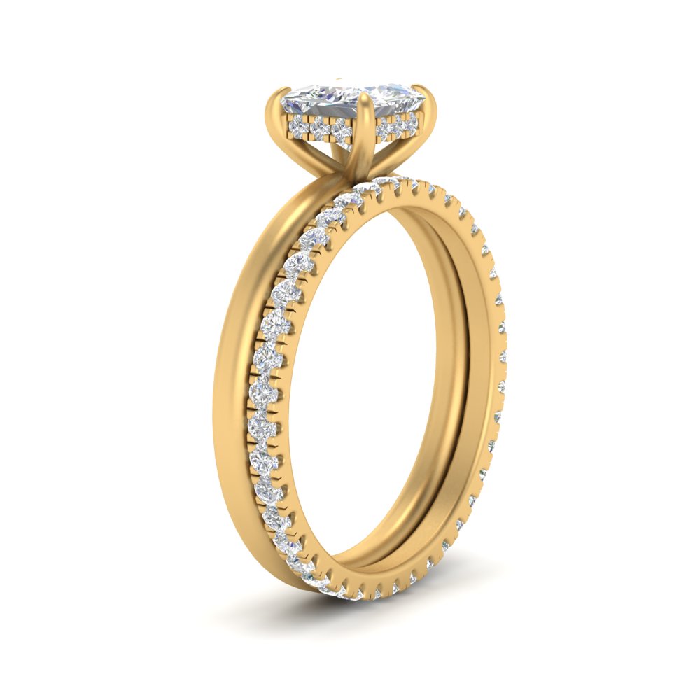 1/2 To 5 Carat Hidden Halo Ring Eternity Lab Diamond Wedding Band 14K Gold