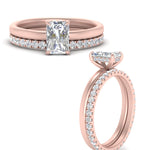 Load image into Gallery viewer, 1/2 To 5 Carat Hidden Halo Ring Eternity Lab Diamond Wedding Band 14K Gold
