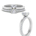 Load image into Gallery viewer, 1/2 To 5 Carat Hidden Halo Ring Eternity Lab Diamond Wedding Band 14K Gold

