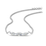 Load image into Gallery viewer, Horizontal Marquise Cut Lab Diamond Stacking Necklace
