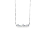 Load image into Gallery viewer, Horizontal Marquise Cut Lab Diamond Stacking Necklace

