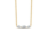 Load image into Gallery viewer, Horizontal Marquise Cut Lab Diamond Stacking Necklace
