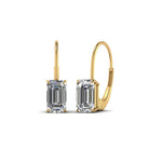 Load image into Gallery viewer, 0.50 To 4 Carat Lab Diamond Leverback Stud Earring For Women 14K Gold
