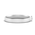 Load image into Gallery viewer, Comfort Fit Light Weight Flat Stacking Mens Band In 14K White Gold | Cuts &amp; Carat
