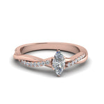 Load image into Gallery viewer, Lab Diamond Twisted Style Engagement Ring 14K Gold
